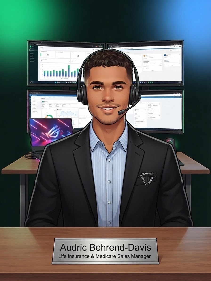 Illustrated portrait of Audric Behrend-Davis