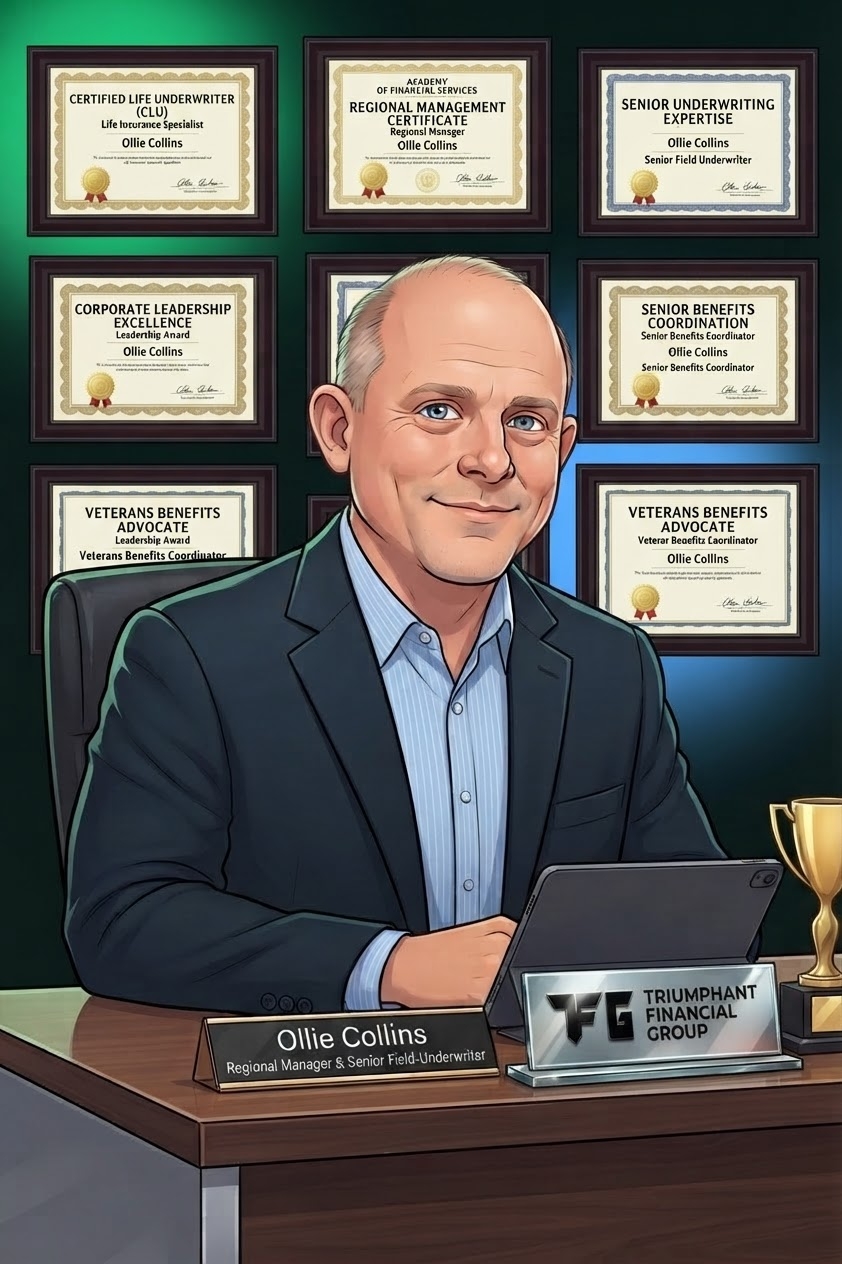 Illustrated portrait of Ollie Collins